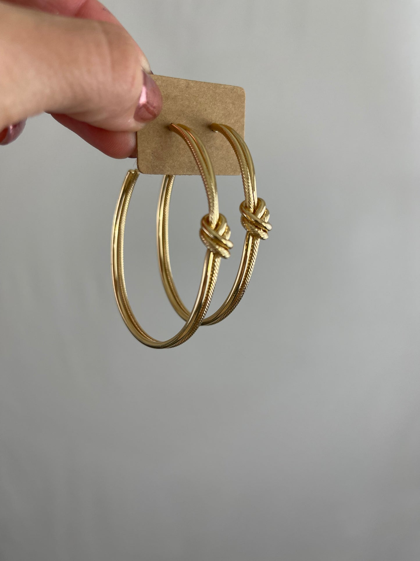 Knot Hoop Earrings