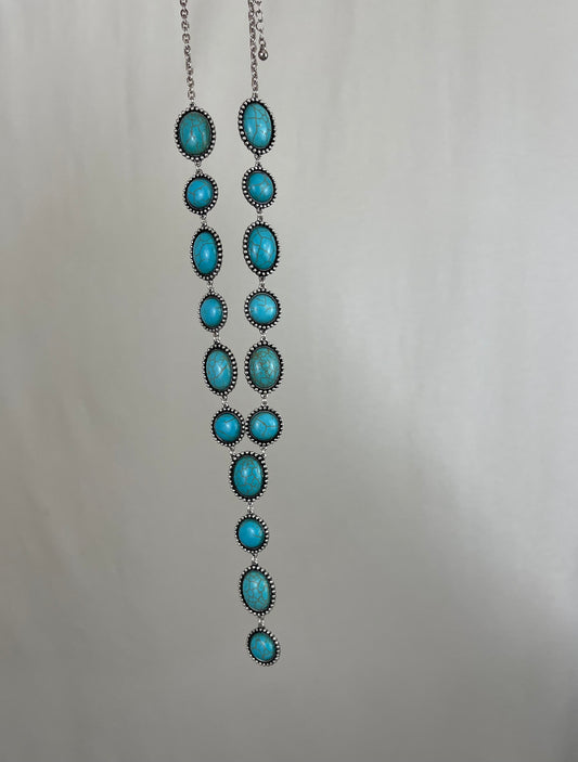 Turquoise Lariat Necklace