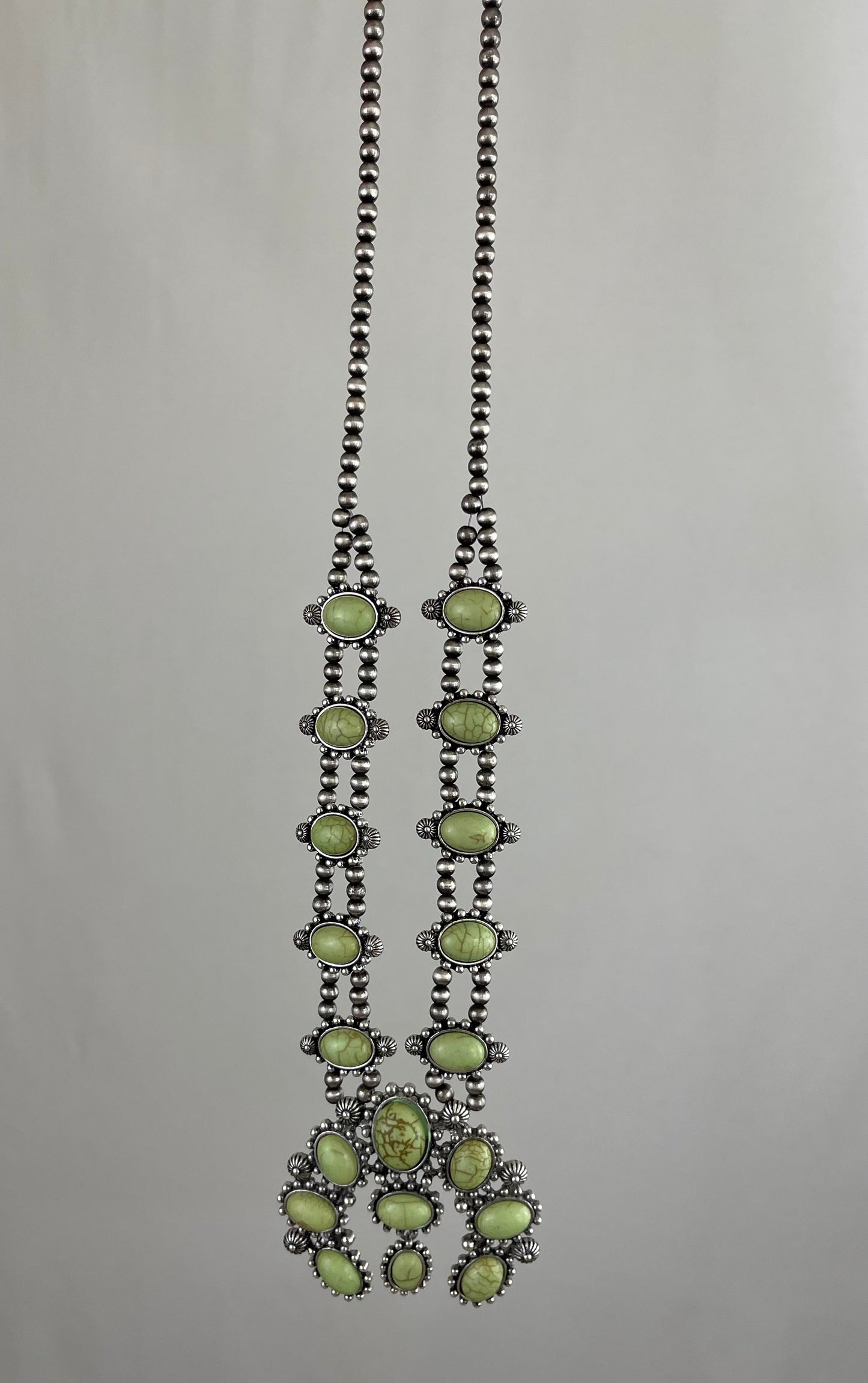 Green Squash Blossom Necklace