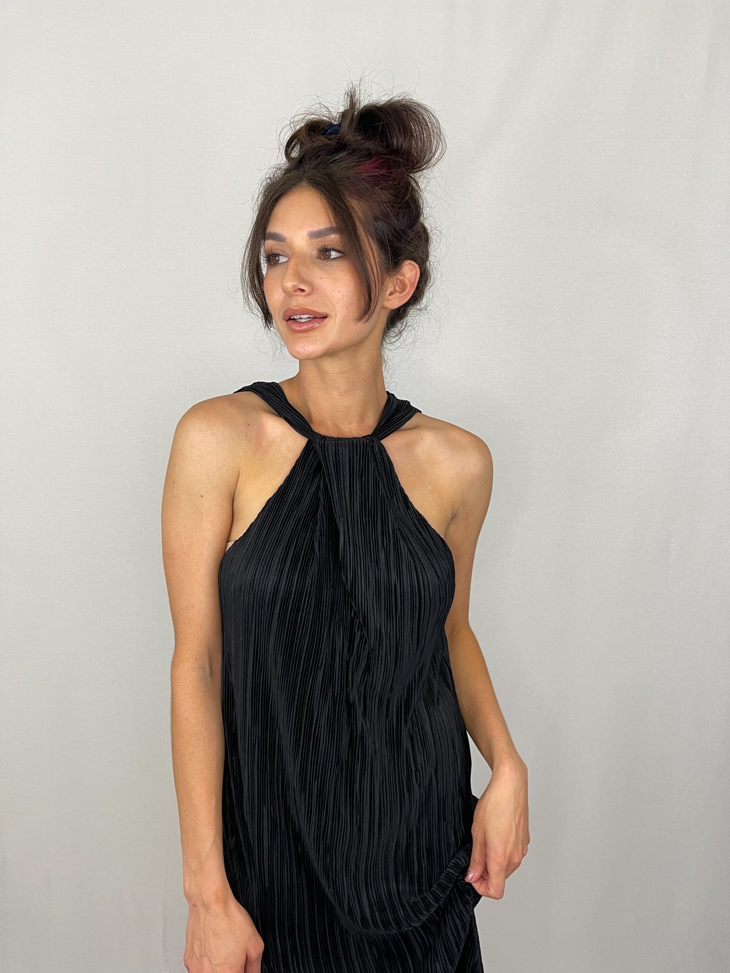 Denver pleated dress